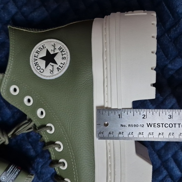 Converse Leather 3M Thinsulate Hi-Top Lugged Platform Shoes In Utility SZ 9 NIB! - Picture 15 of 17